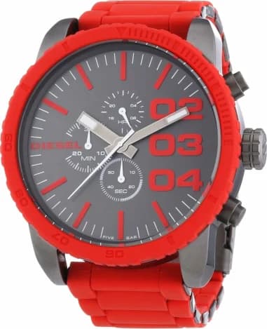 Diesel DZ7338 Mini Daddy Brown Leather Strap Men's Watch
