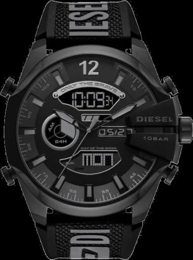 Diesel DZ4593 Men's Watch Black Nylon and Silicone Strap Multifunction Dial