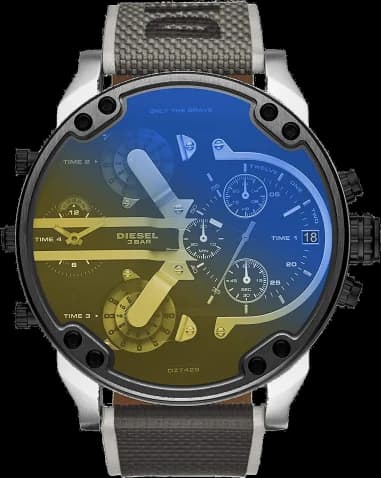 Diesel DZ7429 Mr. Daddy 2.0 XXL Men's Watch with Fluorescent Strap