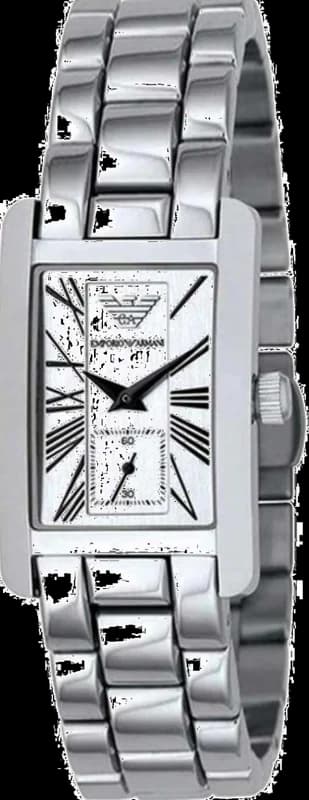 Emporio Armani AR0146 Silver Rectangular Dial Women's Watch
