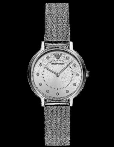 Montre Emporio Armani AR11128 Bracelet Maille Milanaise Argentée
