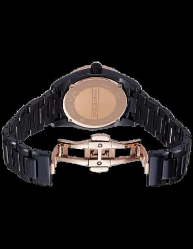 Montre Femme Armani Ceramica AR1496 Noir Lunette strassée