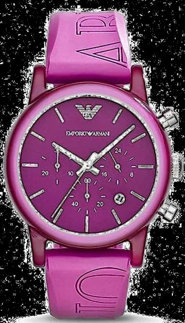 Montre Femme Emporio Armani Classic AR1059 bracelet rose en silicone
