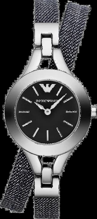 Montre Femme Emporio Armani Donna AR7348 Double bracelet en jeans