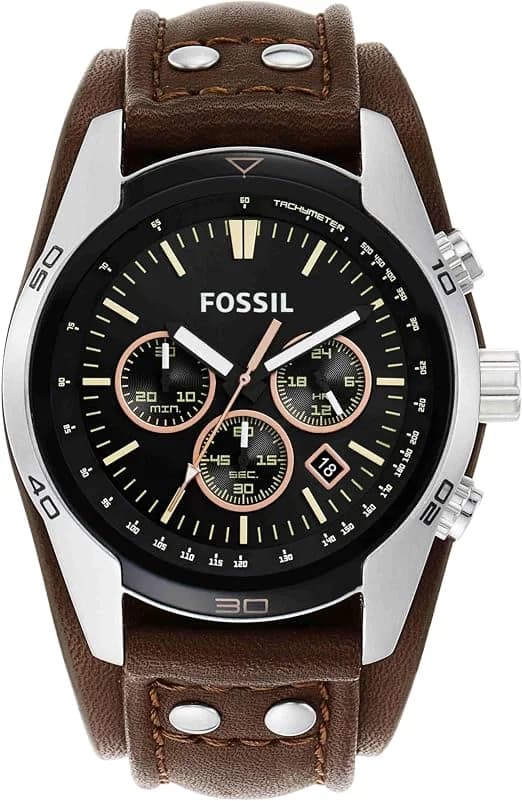 Fossil Coachman CH2891 Men's Watch Brown Leather Strap