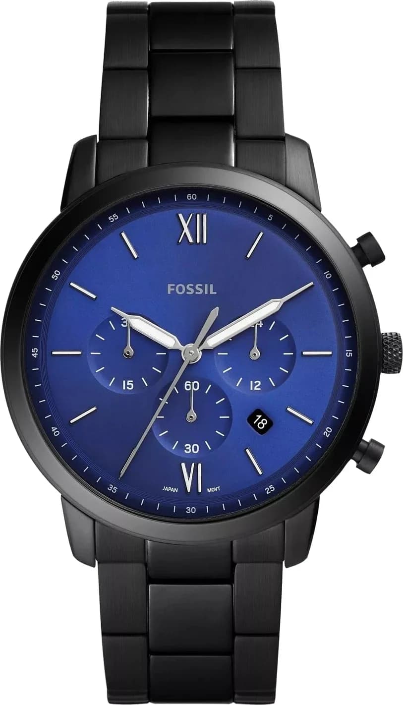 Fossil Neutra FS5698 Blue Dial Stainless Steel Men's Watch