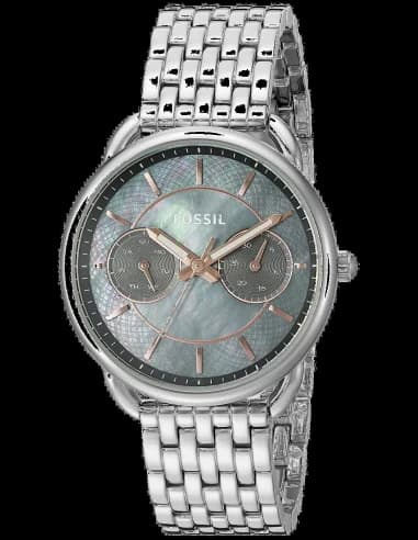 Montre femme Fossil ES3911 Cadran Nacre Gris et Or Rose