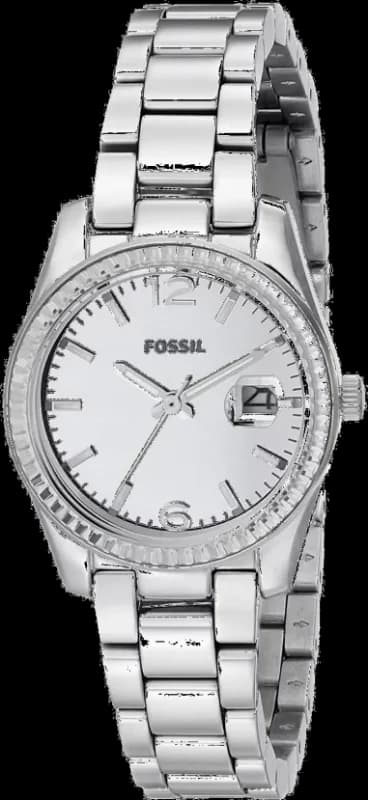 Montre Femme Fossil Perfect Boyfriend ES3762 Maillons polis en acier inoxydable teinte argent
