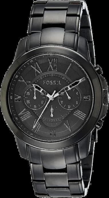 Montre Fossil FS4832 en Acier Noir avec Chiffres Romains
