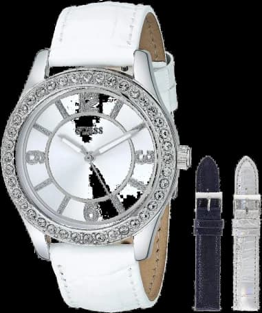 Montre Femme Guess Eye Candy W0351L1 Coffret 3 Bracelets en cuir