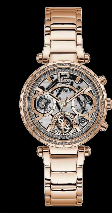 Guess GW0403L3 Skeleton Rose Gold Stainless Steel 37 mm Women's Watch