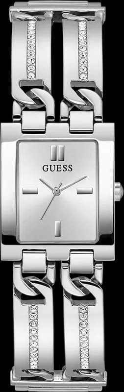 Guess GW0668L1 Silver Stainless Steel Square Case Women's Watch with Crystals