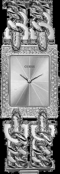 Guess W95088L1 Heavy Metal Silver Rhinestone Women's Watch