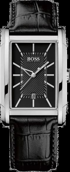 Montre Homme Hugo Boss Classic 1512619 Bracelet imitation croco en cuir noir