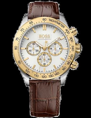Montre Hugo Boss 1513174 Bracelet Cuir Marron Ikon