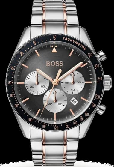 Hugo Boss 1513634 Stainless Steel Men's Watch with Two-Tone Rose Gold Bracelet