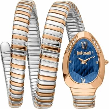 Just Cavalli JC1L224M0095 Two-Tone Blue Dial 34mm Men's Watch