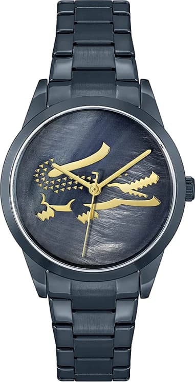 Lacoste 2001215 Ladycroc Stainless Steel Bracelet Mother-of-Pearl Blue Dial Women's Watch