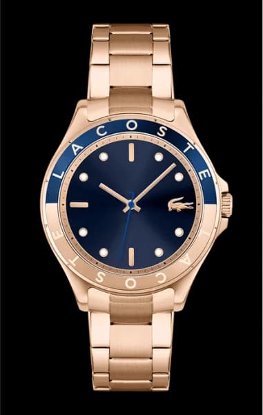 Lacoste 2001268 Swing Rose Gold Stainless Steel Blue Dial Women's Watch