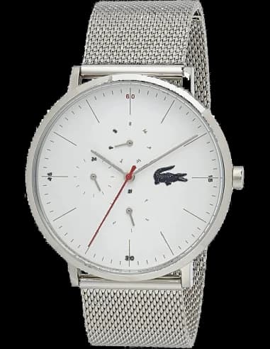 Lacoste 2011025 Men's Watch Silver Milanese Mesh Bracelet