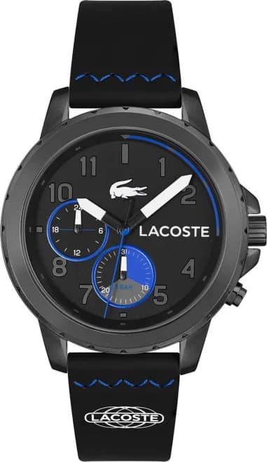 Lacoste 2011206 Men's Chronograph Watch Black Silicone Strap