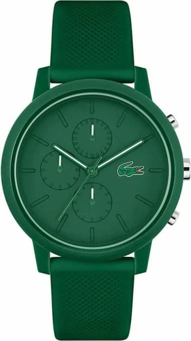 Lacoste 2011245 Men's Watch Green Silicone Strap Multifunction Dial