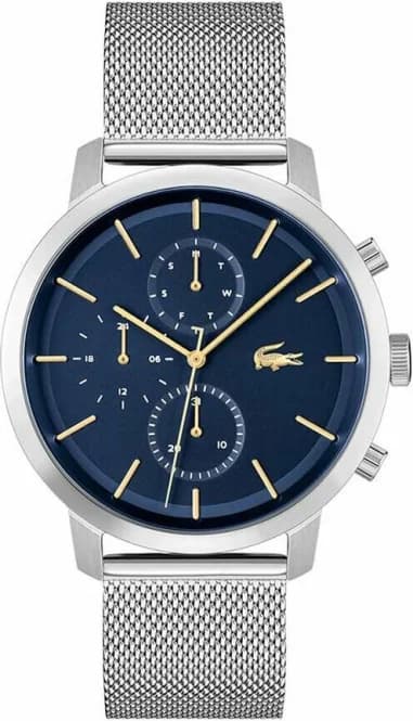 Montre Homme Lacoste Replay 2011256 bracelet acier maille milanaise argenté cadran multifonctions