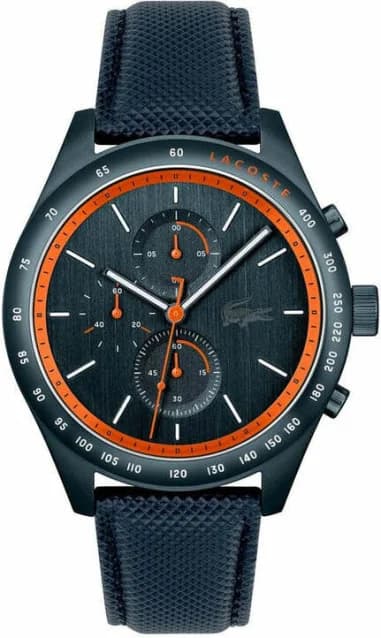 Lacoste 2011297 Navy Leather Strap Multifunction Men's Watch