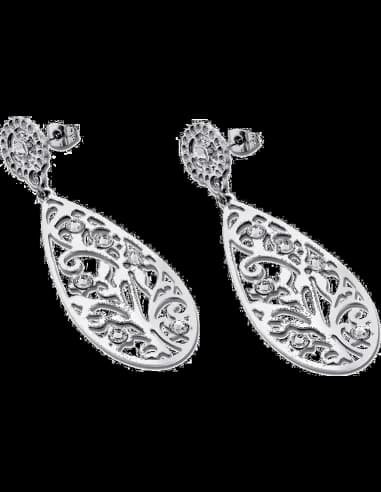 Boucles d'oreilles Lotus Privilege LS1594-4/1 motif feuille