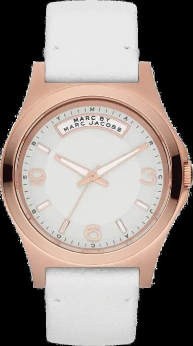 Montre Femme Marc by Marc Jacobs Baby Dave MBM1260 Bande De Cuir Blanc