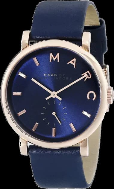 Marc by Marc Jacobs MBM1329 Baker Navy Leather Strap Women's Watch