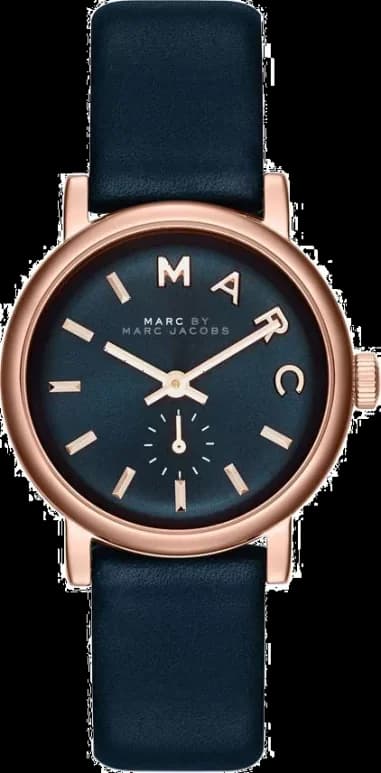 Montre Femme Marc by Marc Jacobs Baker MBM1331 Bracelet bleu nuit en cuir