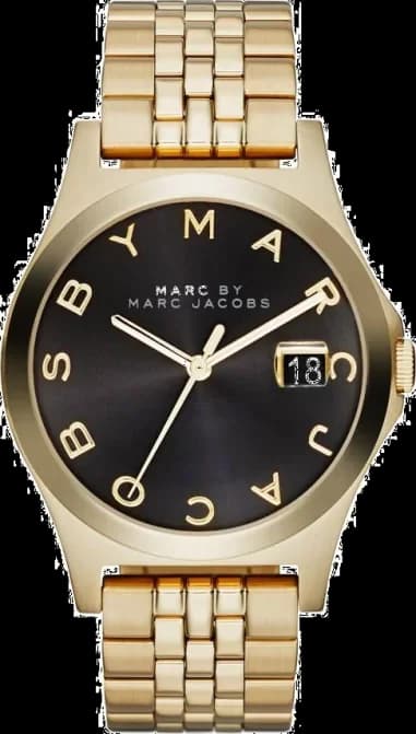 Montre Femme Marc by Marc Jacobs Blade MBM3315 Bracelet à maillons fins acier or jaune