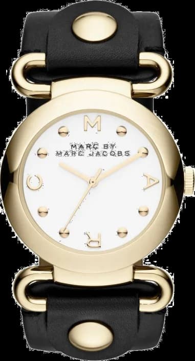 Montre Femme Marc By Marc Jacobs Molly MBM1304 Bracelet en cuir noir