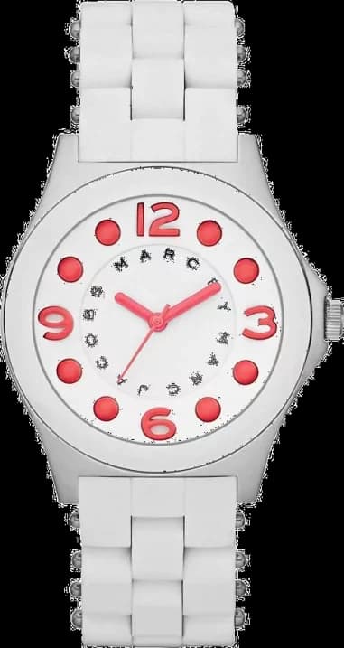 Montre Femme Marc by Marc Jacobs Pelly MBM2588 Bande De Silicone Blanc