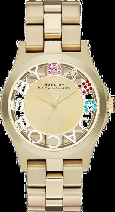 Montre Femme Marc Jacobs Henry MBM3263 en acier doré jaune