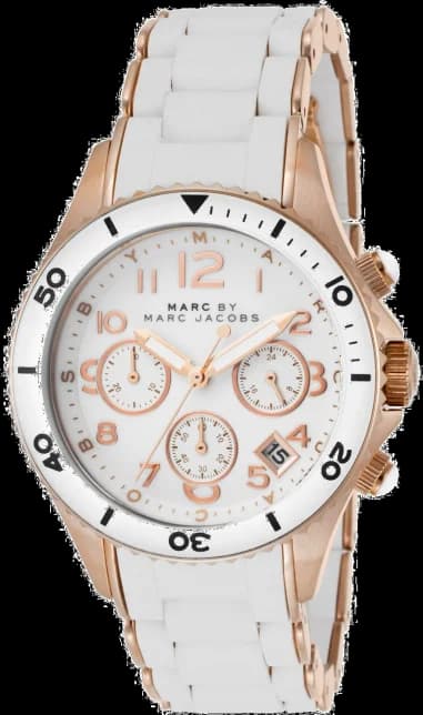 Montre Femme Marc Jacobs Rock Chrono MBM2547 Blanc