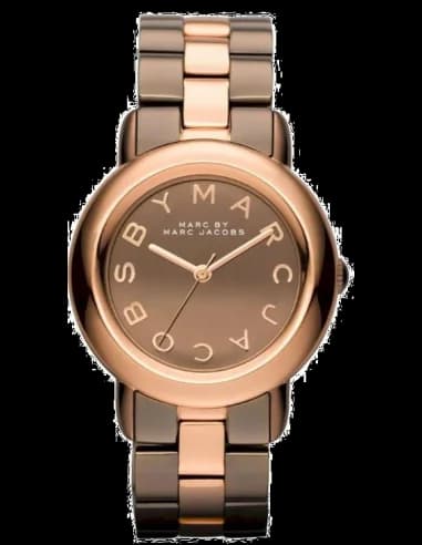 Marc by Marc Jacobs Marci MBM3171 Two-Tone Rose Gold and Brown Women's Watch