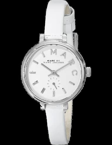 Marc Jacobs MBM1350 Sally White Dial and Leather Strap Women's Watch