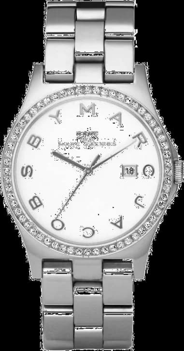 Marc Jacobs MBM3044 Silver Stainless Steel Women's Watch with Rhinestone Bezel