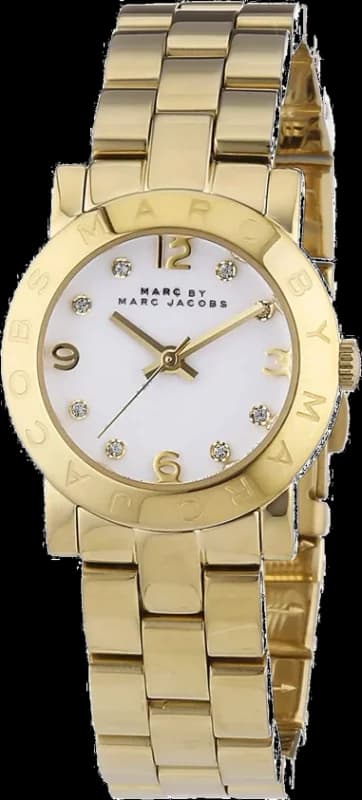Marc Jacobs MBM3057 Yellow Gold Stainless Steel Women's Watch with Luminous Index