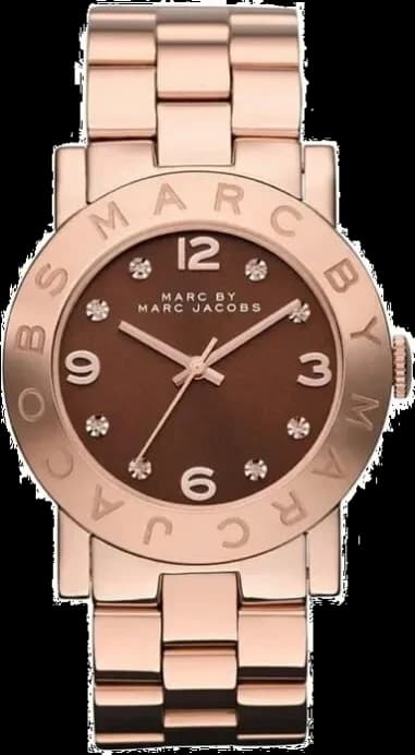 Marc Jacobs MBM3167 Amy Stainless Steel Chocolate Dial Women's Watch