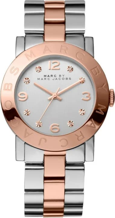 Marc Jacobs MBM3194 Two-Tone Stainless Steel Silver and Rose Gold Women's Watch