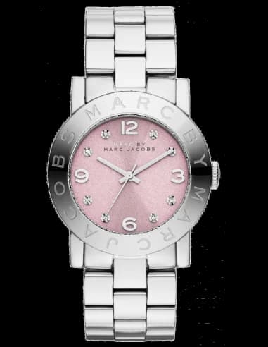 Marc Jacobs MBM3300 Amy Fuchsia Dial Rose Gold Stainless Steel Women's Watch