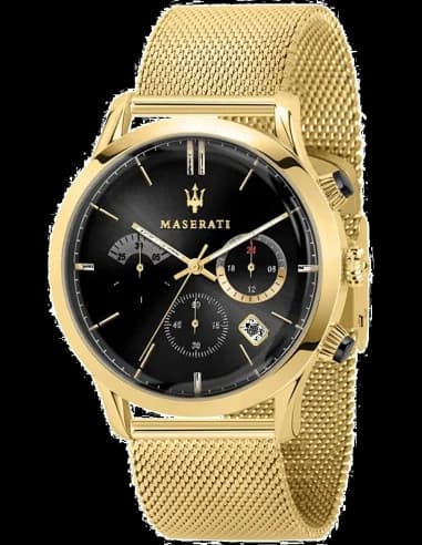 Montre Homme Maserati Ricordo R8873633003 Bracelet en maille milanaise doré