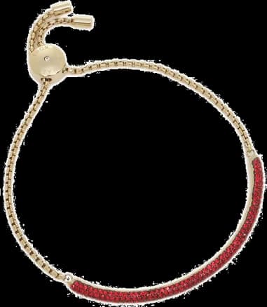 Bracelet Michael Kors MKJ6113710 incrusté de cristaux rouges