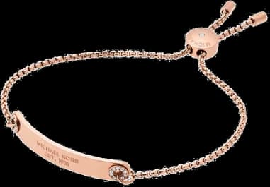 Bracelet Michael Kors MKJ6352791 en métal plaqué or rose