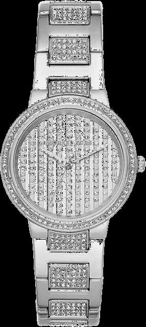 Michael Kors Gabbi MK3984 Montre en cristal pavé argenté