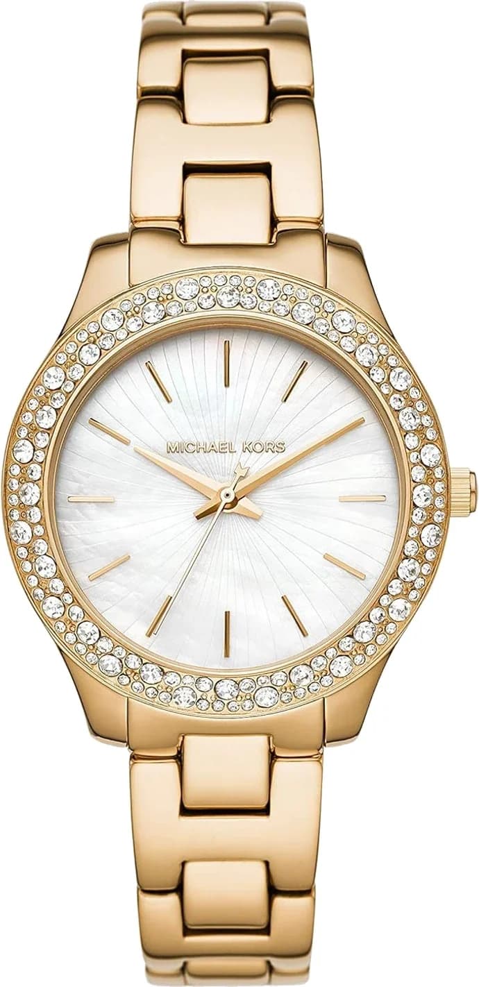 Michael Kors Liliane MK4555 Women's Watch with Gold Stainless Steel Bracelet