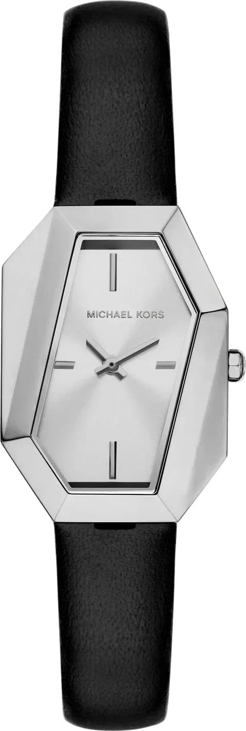 Michael Kors Suri MK4881 Silver Dial Black Leather Women's Watch